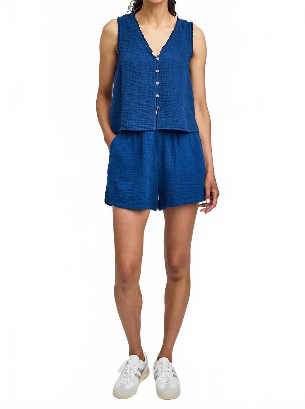NEW GENTLE FAWN valeria shorts in marine blue